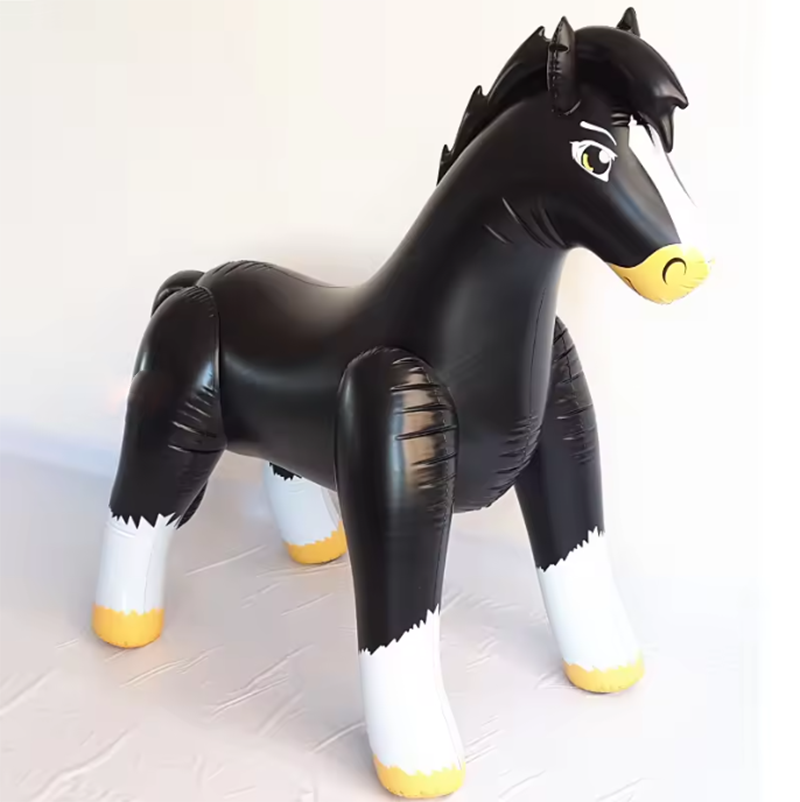 Customizable PVC inflatable model horse inflatable children's toy horse for sale