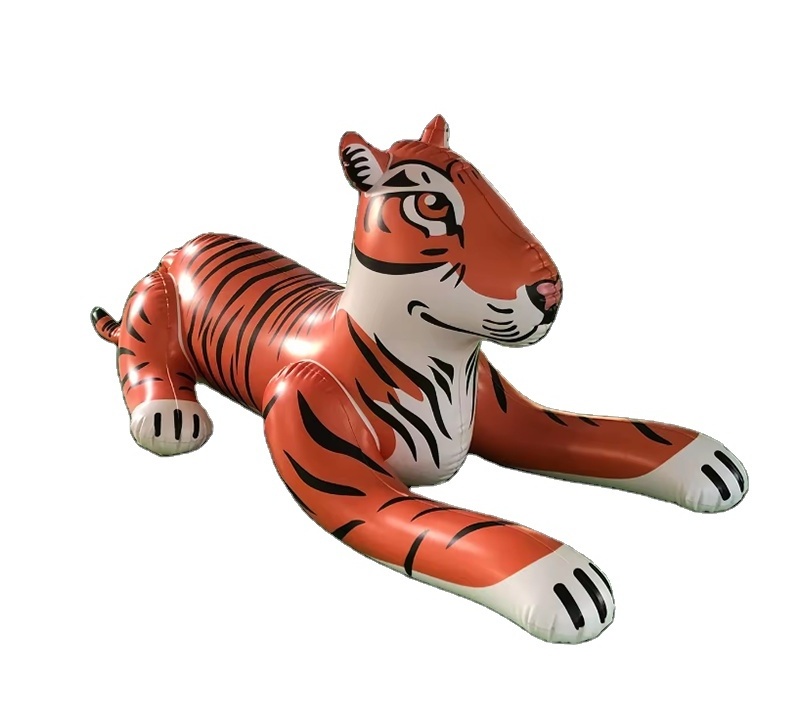 Custom PVC inflatable tiger toy model, outdoor advertising model decoration