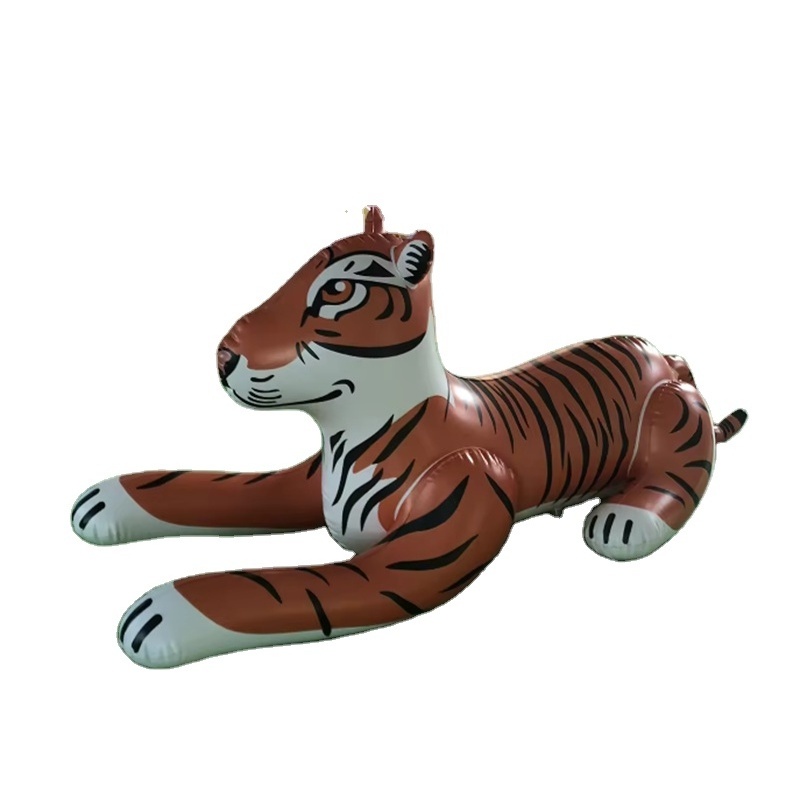 Custom PVC inflatable tiger toy model, outdoor advertising model decoration