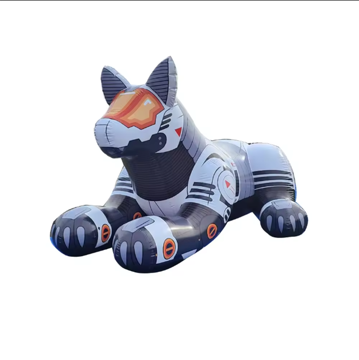 Customized high quality PVC inflatable Wolf animal Wolf model