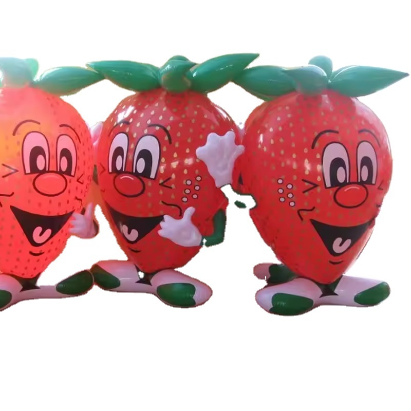 Factory supply  fruit and vegetable advertising model inflatable strawberry  for display