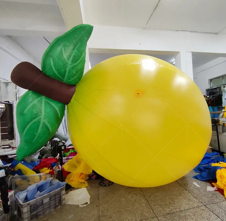 Plant theme park advertising balloon  pvc inflatable lemon for decoration