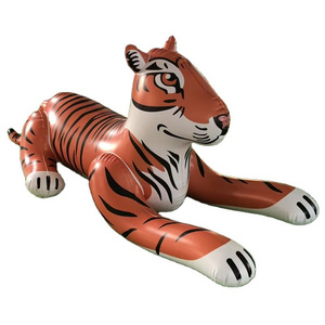 Custom PVC inflatable tiger toy model, outdoor advertising model decoration