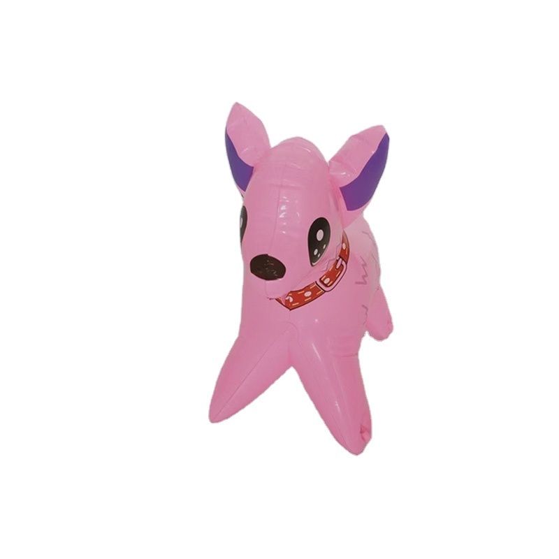 Promotion 60cm long pink puppy advertising model inflatable  inflatable dog  for display