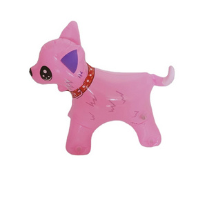 Promotion 60cm long pink puppy advertising model inflatable  inflatable dog  for display