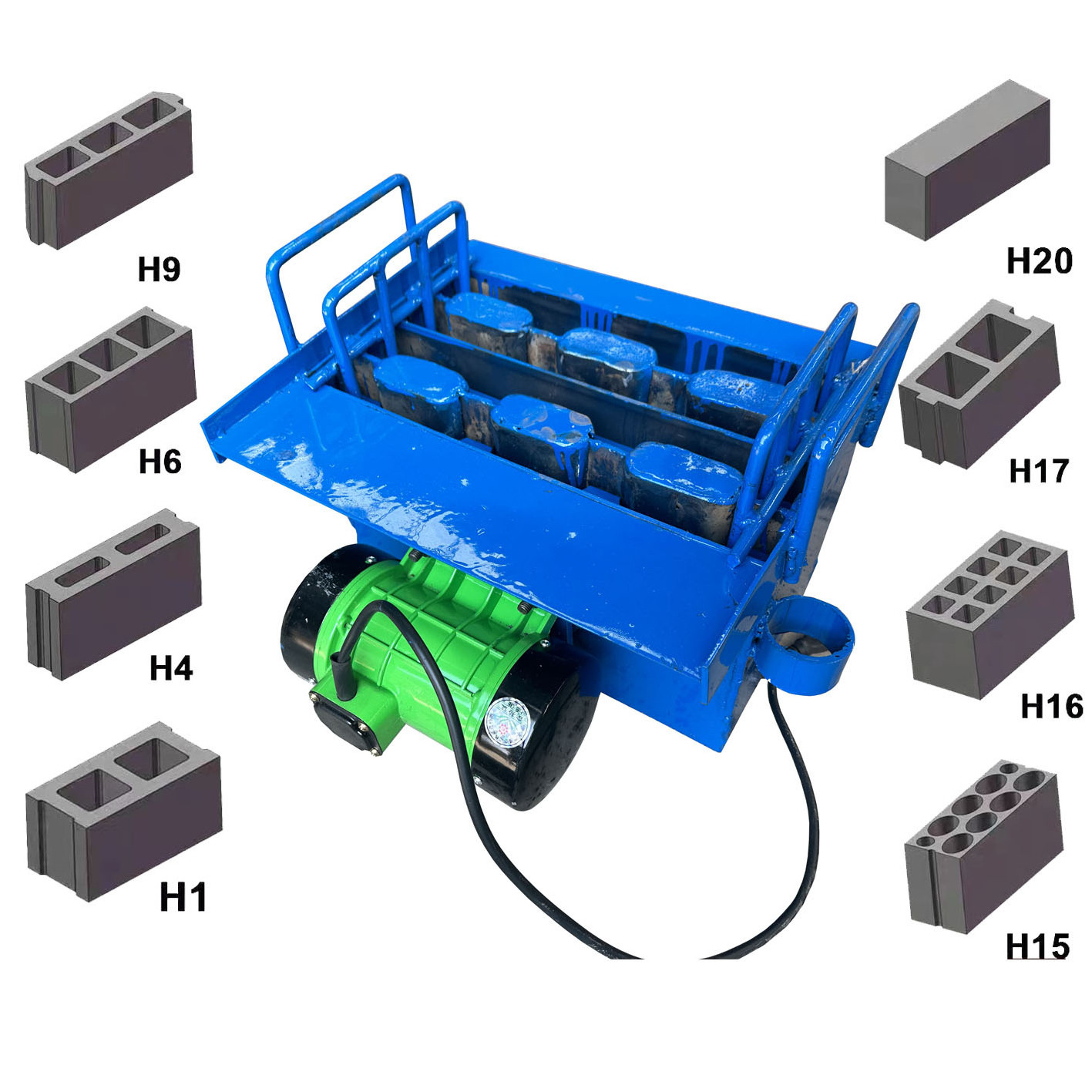 New Condition Hollow Block Making Machine Home Use Farms Manufacturing Plant Core Component Motor Brick Briks Production Cement