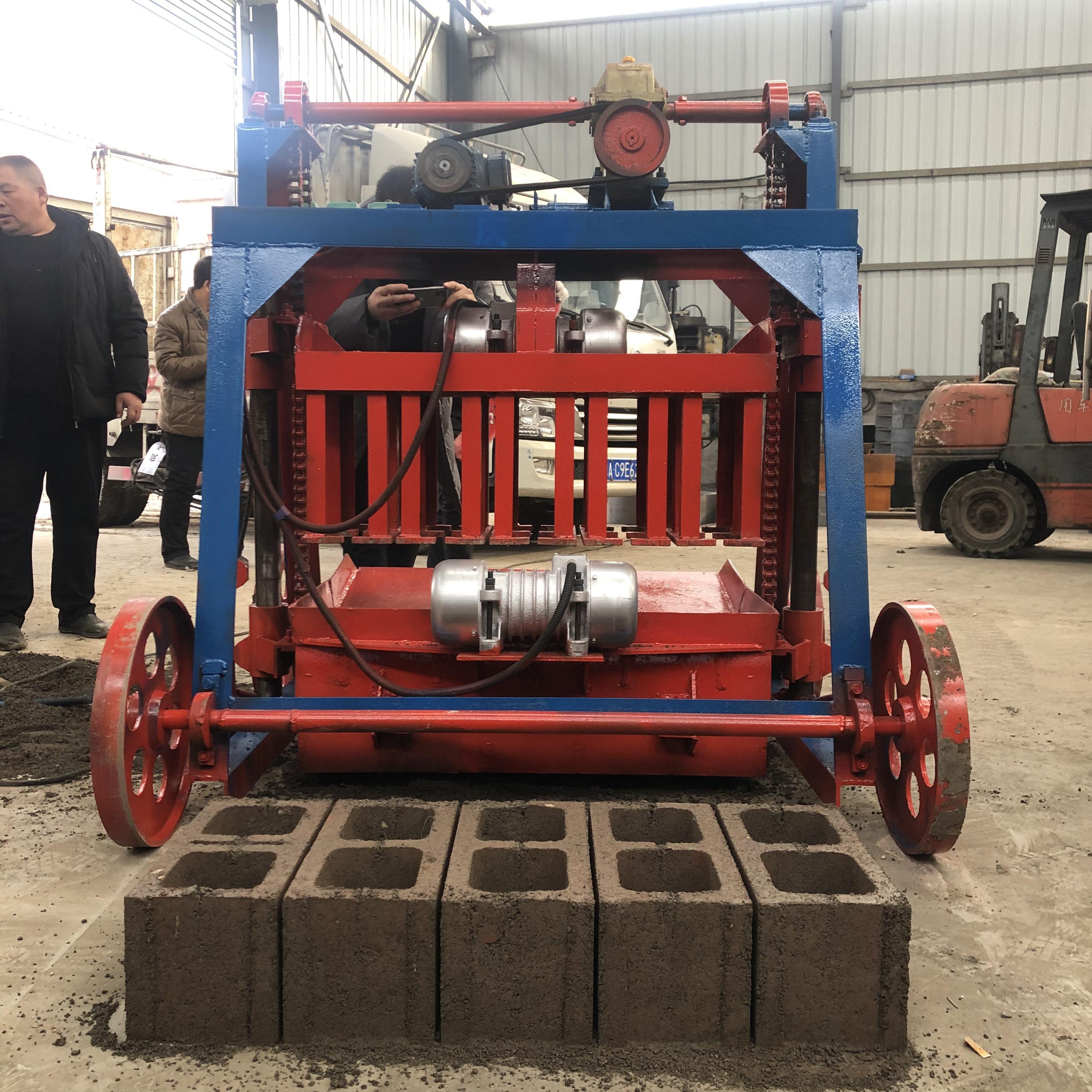 6 holes standard driveway face brick making machine hollow block manual soil brick making machine 4 inch brick making machine