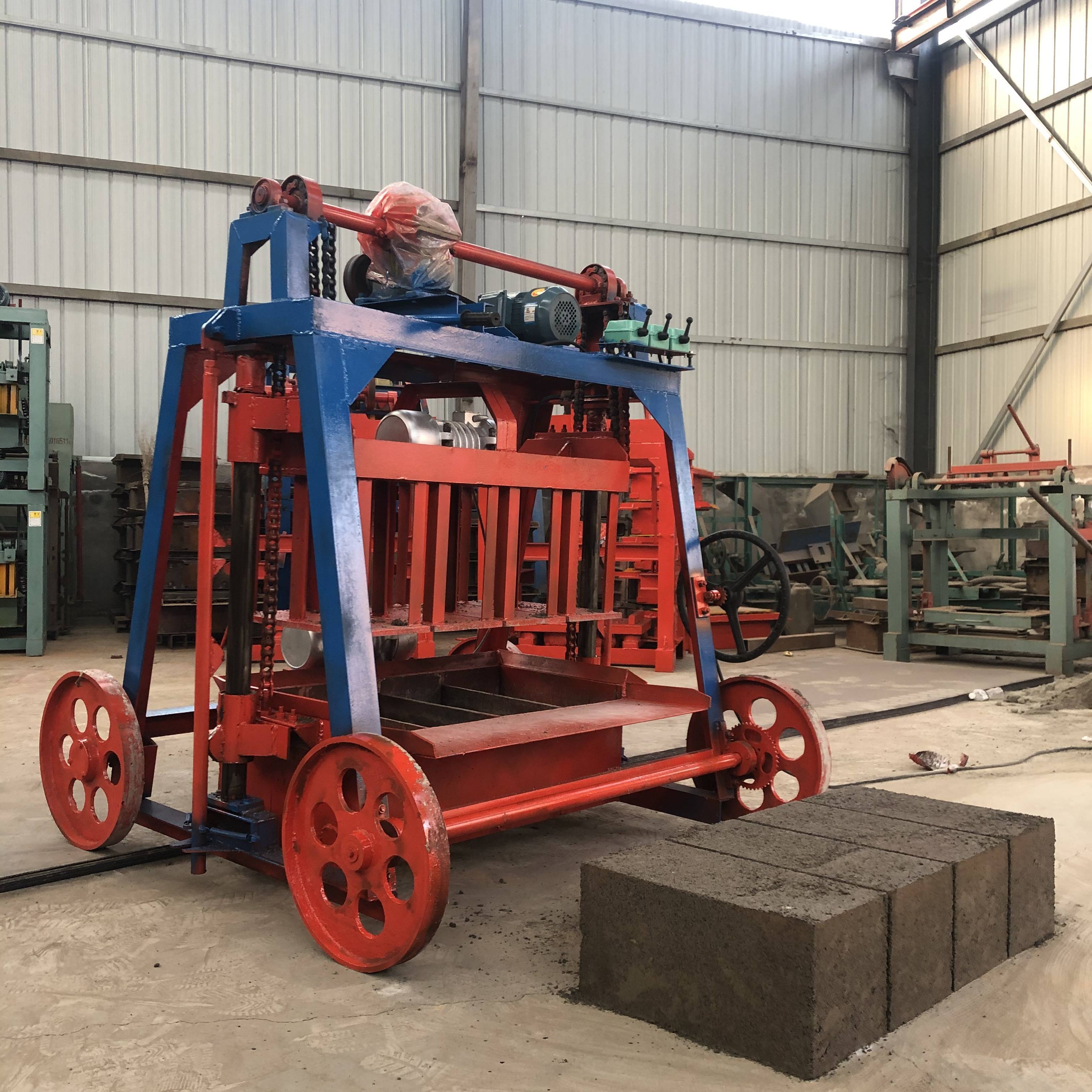 6 holes standard driveway face brick making machine hollow block manual soil brick making machine 4 inch brick making machine