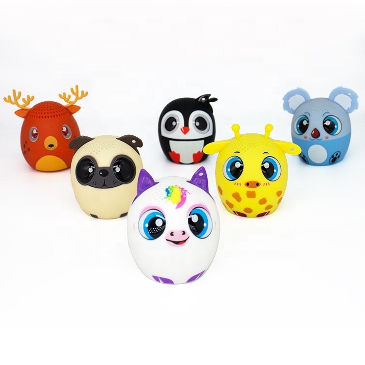 New products animal speakers mini portable speakers wireless can be customized cartoon cute mini speakers