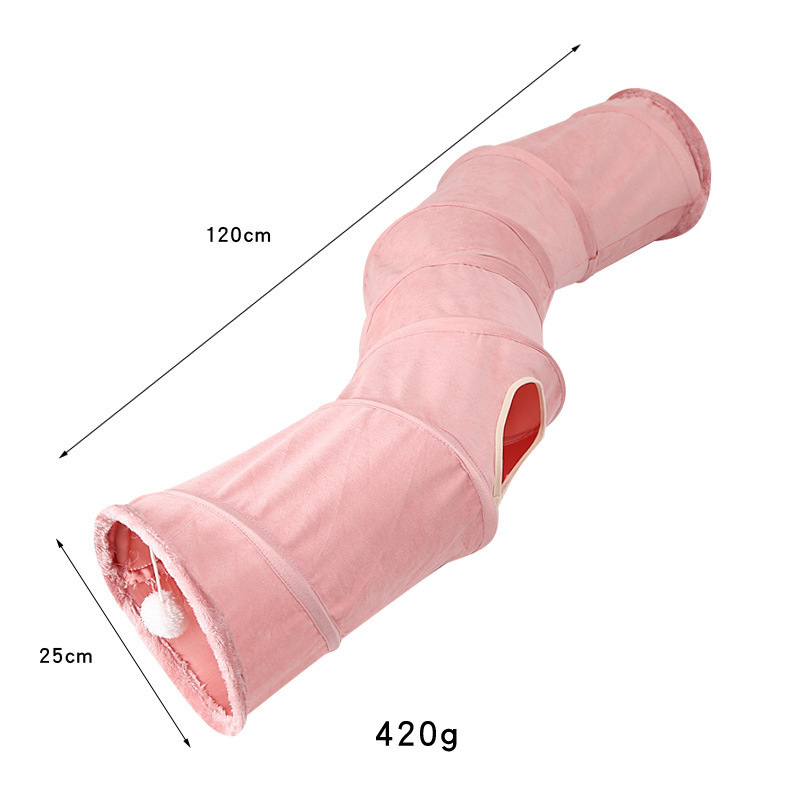 Pet Product Suppliers Custom Interactive Cat Toy Rabbits Collapsible Play Tunnel Tube Exercising Hiding Pets Tube Fun Toy