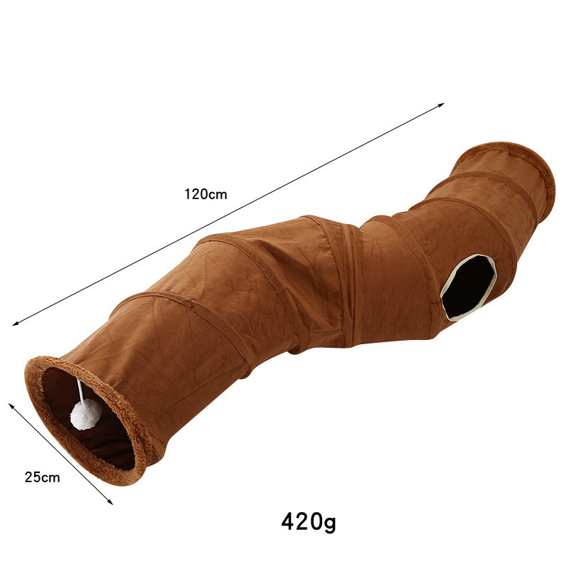 Pet Product Suppliers Custom Interactive Cat Toy Rabbits Collapsible Play Tunnel Tube Exercising Hiding Pets Tube Fun Toy