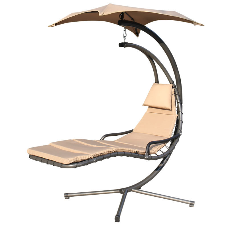 High Quality Outdoor Chaise Lounge Chair Hanging Swing Hammock Chair With Stand