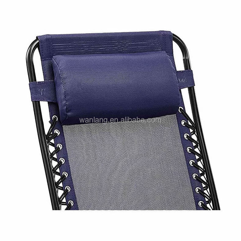 Backyard Zero Gravity Reclining Lounge  Chair Outdoor Folding Lounger Sling Mesh Chairs