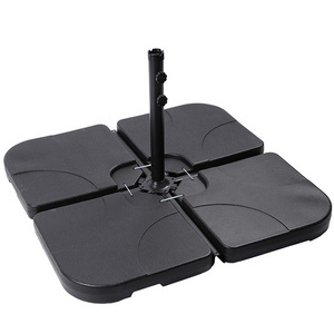 Fan Shaped Water or Sand Filled Umbrella Base Stand for Cantilever Offset Patio Market Umbrella Heavy-Duty Umbrella Base