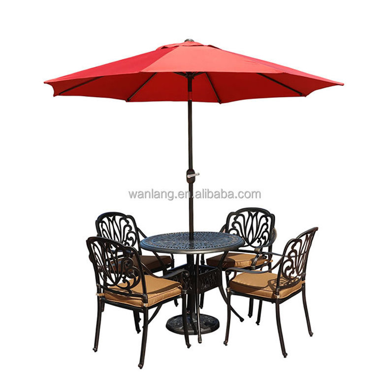 Customized Patio Furniture 3 Meter Center Pole Market Parasol 9ft Outdoor Umbrella 10ft Table Umbrella for Restaurant Cafe Shop