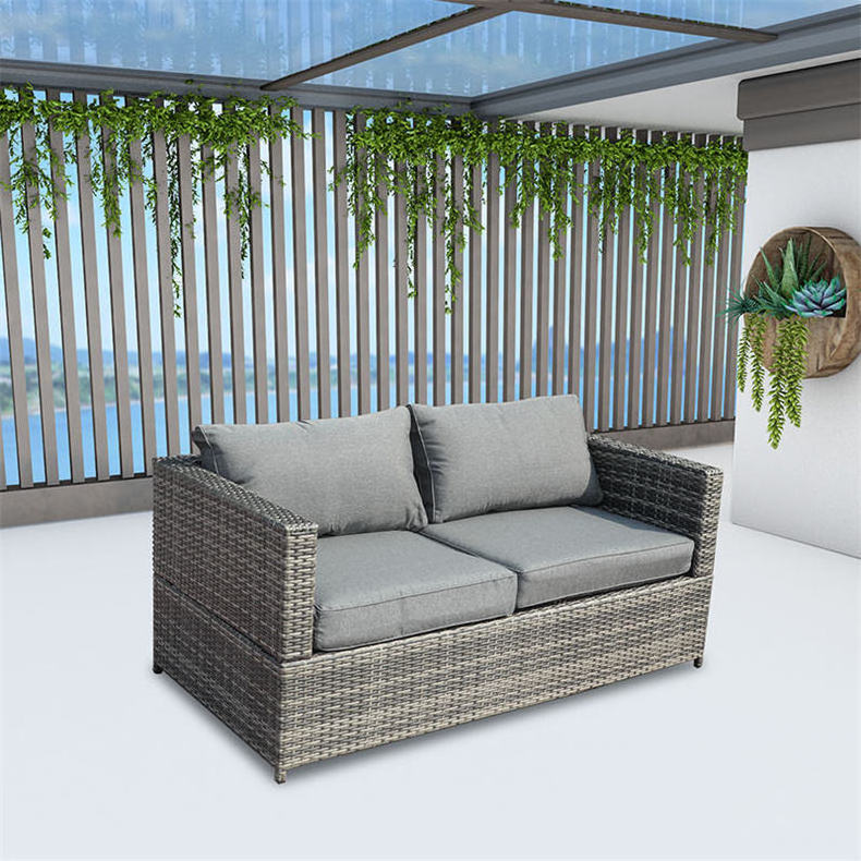 Hot sale L shape garden outdoor furniture customized color sofa set indoor living room furniture  couches