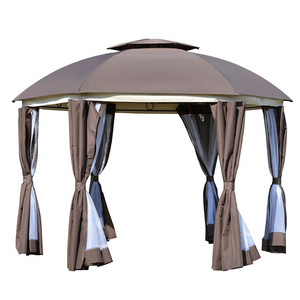 Courtyard outdoors tent 10 X10 ft garden gazebo canopy easy to open tents luxury gazebo with net walls