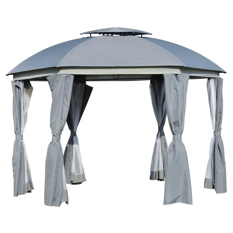 Courtyard outdoors tent 10 X10 ft garden gazebo canopy easy to open tents luxury gazebo with net walls