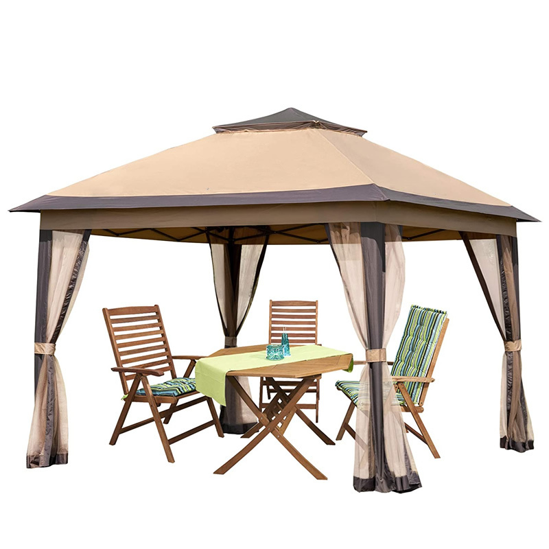 Sunshade Spire Tent Pop Up Canopy Metal Frame Gazebo Outdoor Portable Folding Tent Garden  Park Gazebo