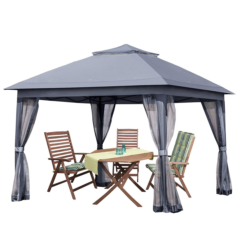 Sunshade Spire Tent Pop Up Canopy Metal Frame Gazebo Outdoor Portable Folding Tent Garden  Park Gazebo