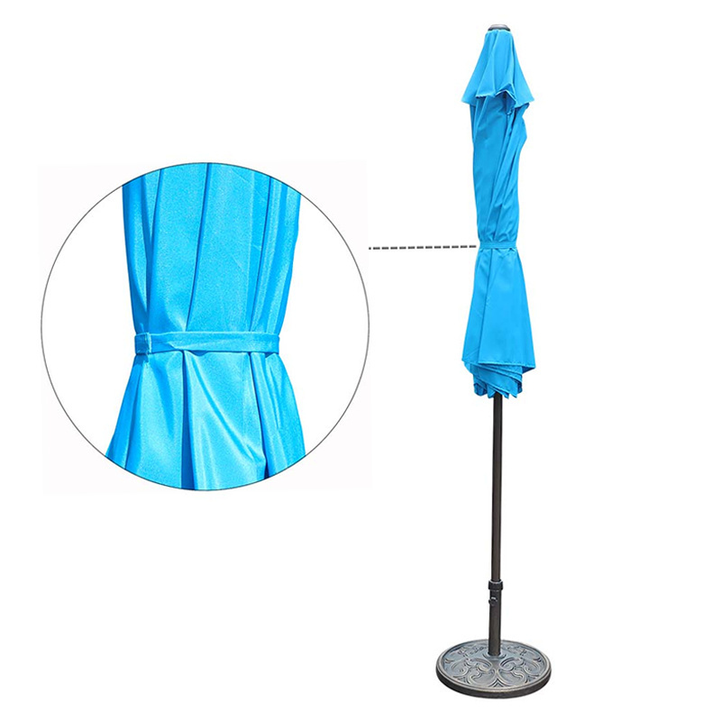 9FT Outdoor Patio Umbrella 8 Sturdy Ribs UV Protection Waterproof Market Umbrella for Garden Deck Backyard Pool