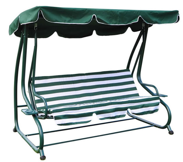 Outdoor Dual-use 3-seat  patio garden swing chair hanging swing bed Hammock chair