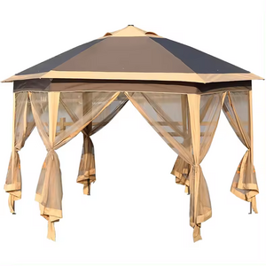 Patio Wedding  3 x 3 Fold Gazebo Pop Up Tent Canopy with Mosquito Netting for Wedding Exhibition Market