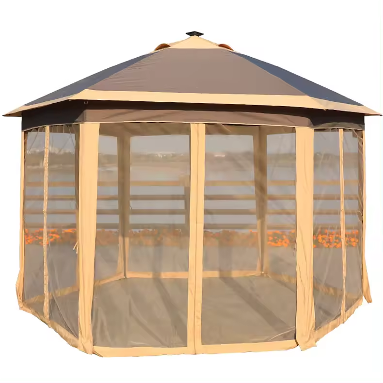 Patio Wedding  3 x 3 Fold Gazebo Pop Up Tent Canopy with Mosquito Netting for Wedding Exhibition Market