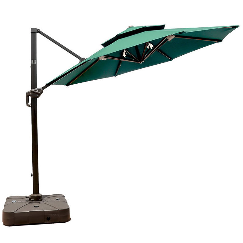 Double-roof Large Roman Umbrella Outdoor Patio Umbrella Personal Pool Courtyard Roma Umbrellas Cafe Parasols