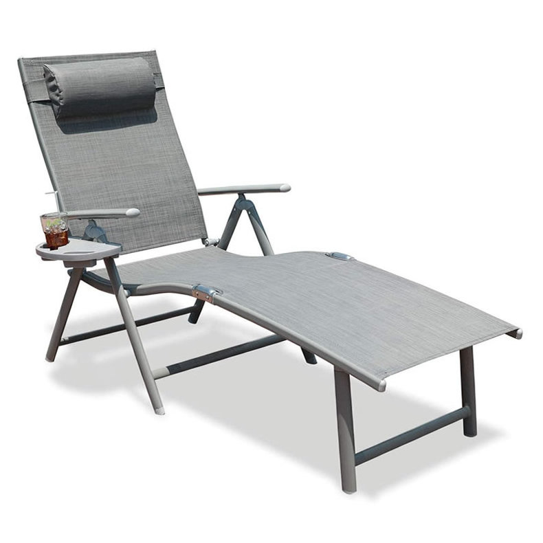 High quality outdoor chaise lounge chair aluminum sun loungers pool sun bed leisure beach chair