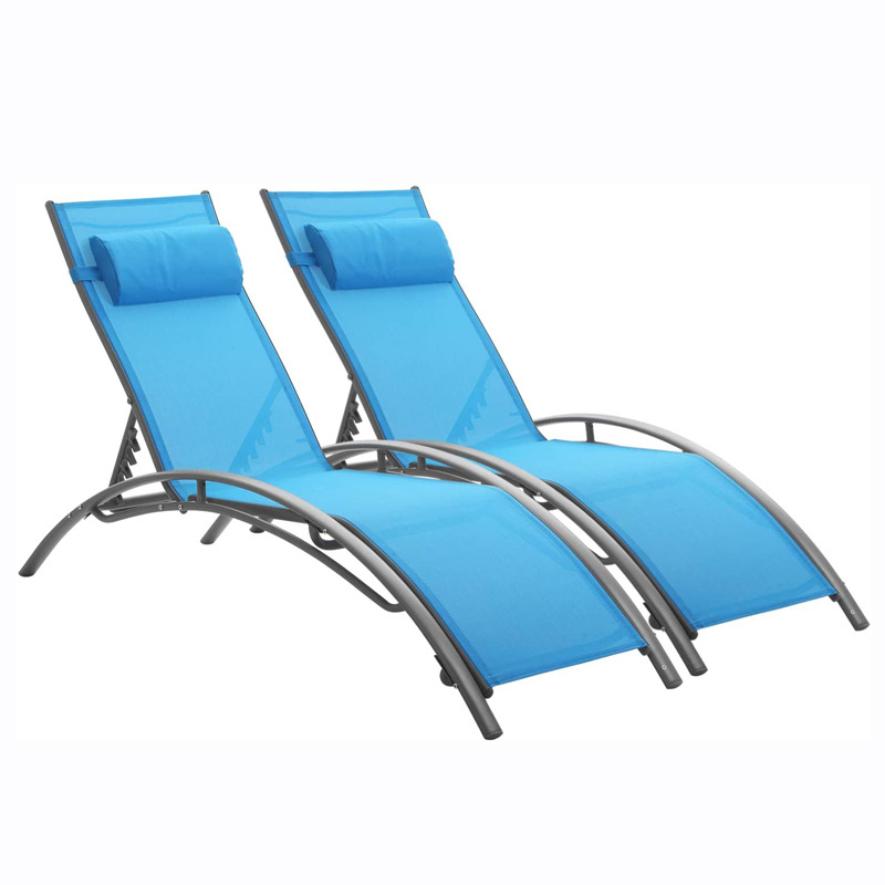 Patio Lawn Beach Pool Side Sunbathing  Chaise Lounge Outdoor Lounge Chair Lounger Recliner Chair