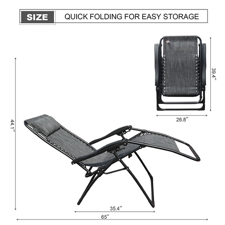 Wholesale Zero Gravity Chair Adjustable outdoor indoor folding recliner lounge chair for sleeping and sitting