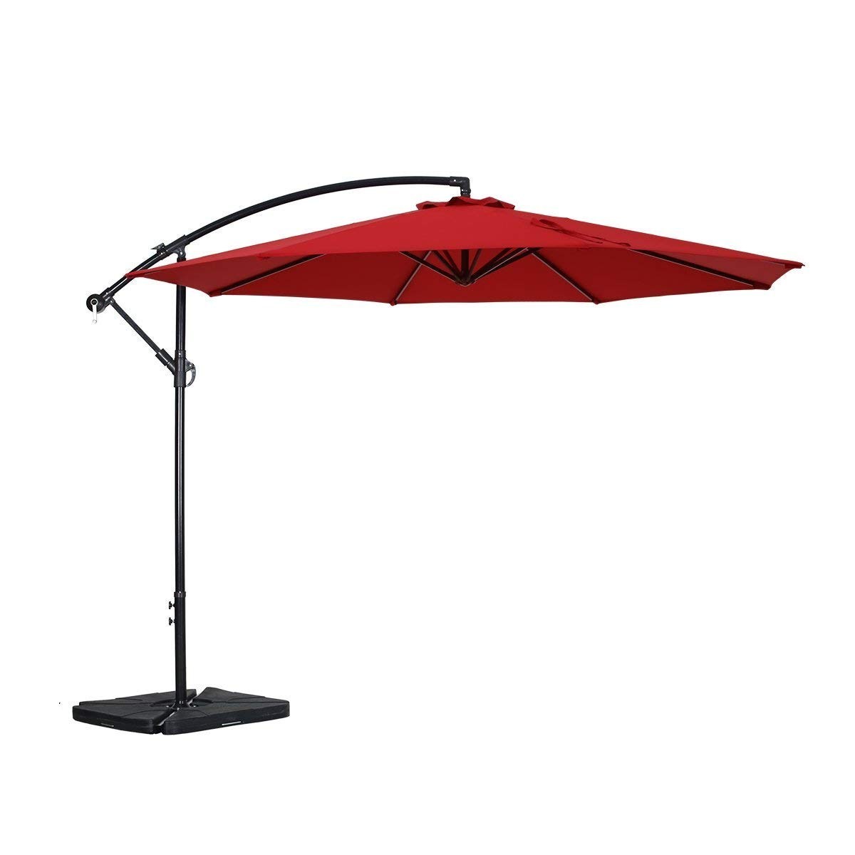 Popular Style Outdoor Patio Offest Umbrella Large Cantilever Adjustable Hanging Umbrella Patio Parasols for Cafe