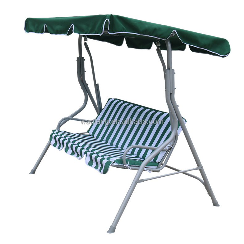 Popular outdoor garden  3 seater canopy swing chair with cushion