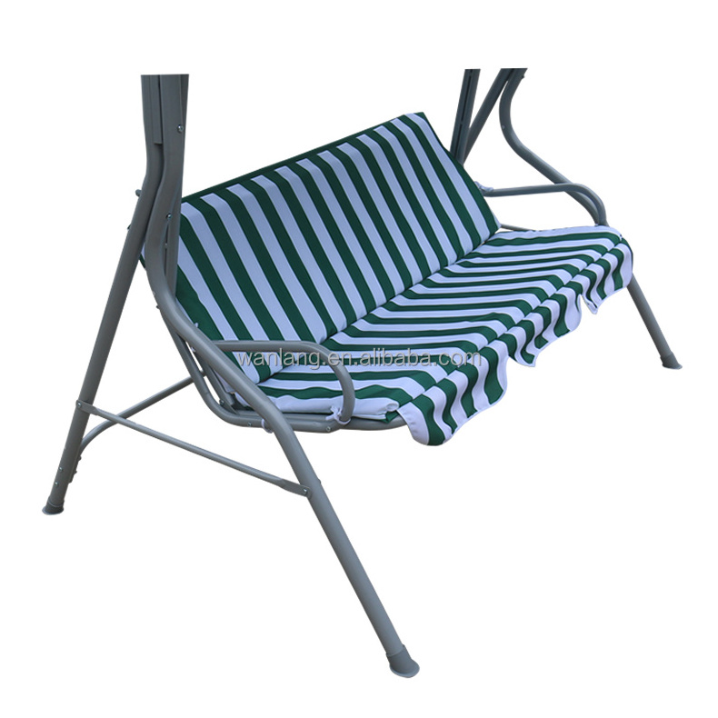 Popular outdoor garden  3 seater canopy swing chair with cushion