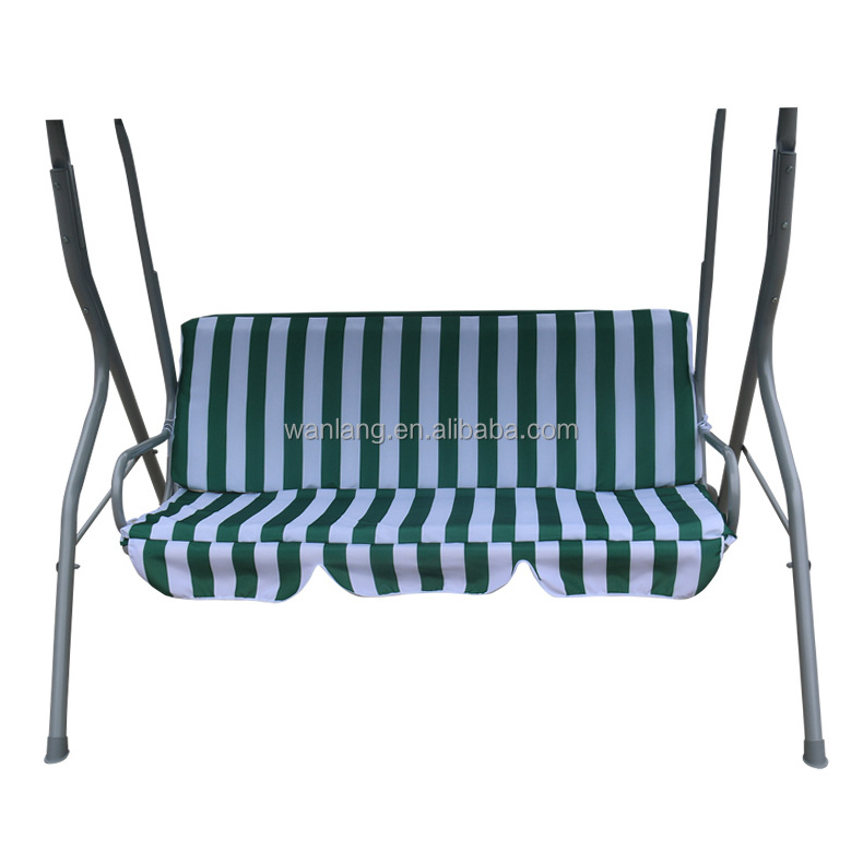 Popular outdoor garden  3 seater canopy swing chair with cushion