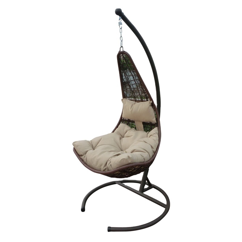 Hammock Chair with Stand Hanging Egg Large Rattan Wicker Swing Hanging Chair with Cushion and Pillow