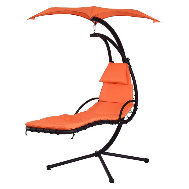 High Quality Outdoor Chaise Lounge Chair Hanging Swing Hammock Chair With Stand