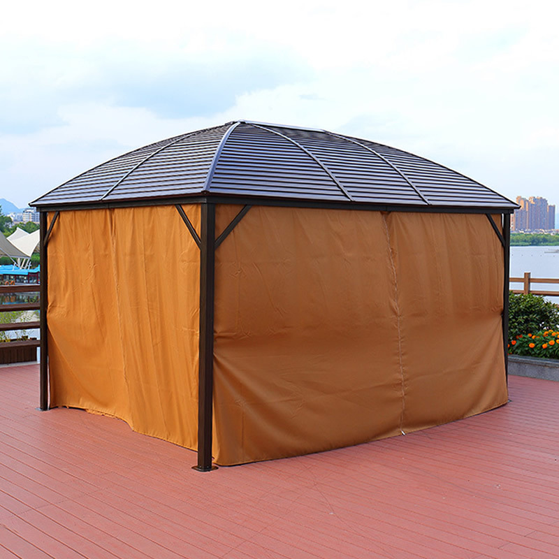 Hot Sale Aluminum Hardtop Gazebo Outdoor Garden Party Tent Pergola with Mesh Curtains and Side Walls