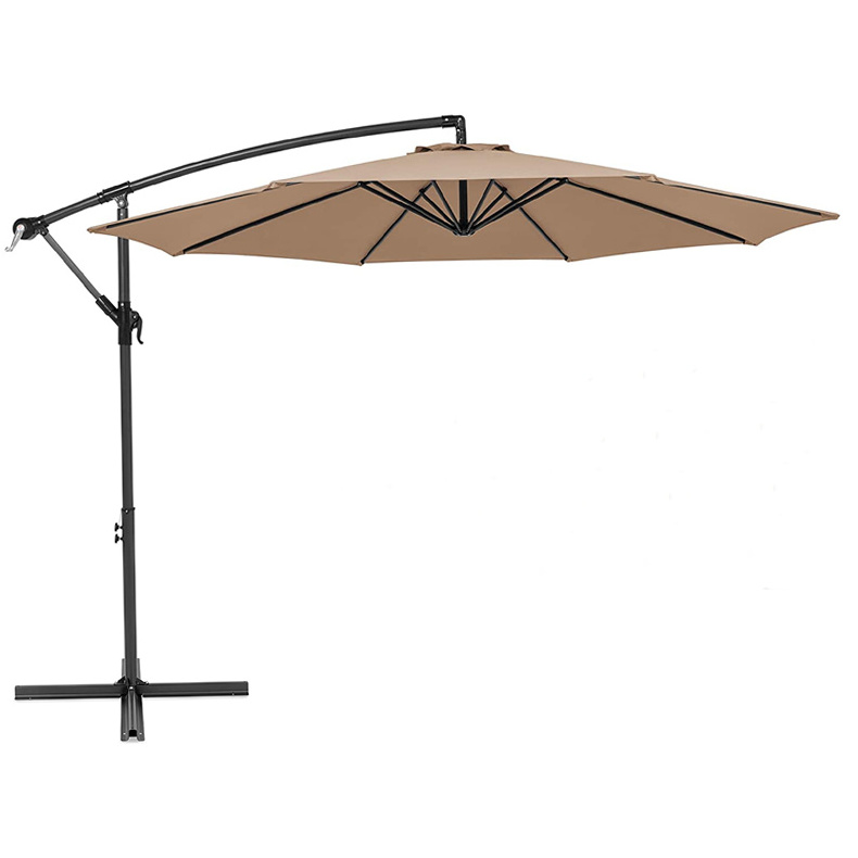 Popular Style Outdoor Patio Offest Umbrella Large Cantilever Adjustable Hanging Umbrella Patio Parasols for Cafe