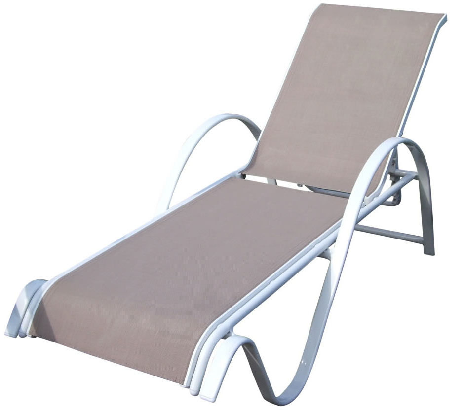 Factory direct sales Poolside KD Aluminum Sunbed Outdoor Unfolding Chaise Sun Lounge Chair