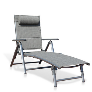 Outdoor Garden Furniture Modern Outdoor Chaise Lounge Chair Customized Beach Aluminum Sun Lounger