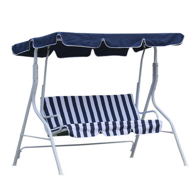 Patio Porch Swing Chair with Canopy Outdoor Lounge 3-Person Seat Hang Bench Hammock