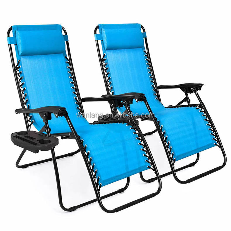 Zero Gravity Lounge Chairs Recliner Outdoor Beach Pool Garden Folding Chair