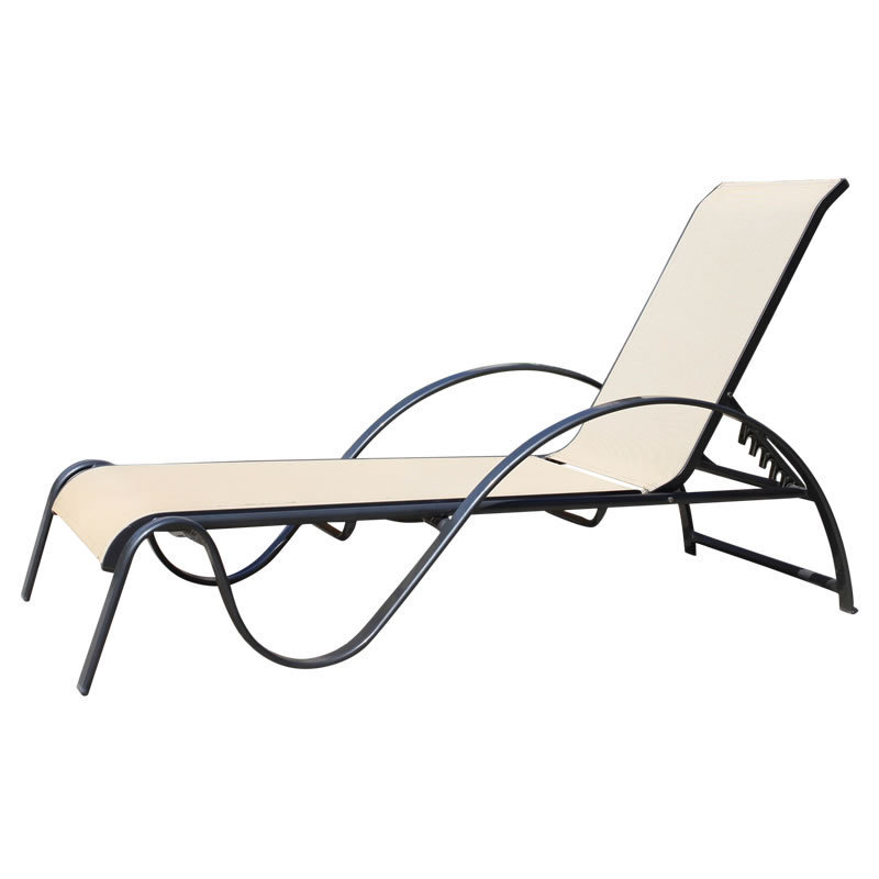 Factory direct sales Poolside KD Aluminum Sunbed Outdoor Unfolding Chaise Sun Lounge Chair