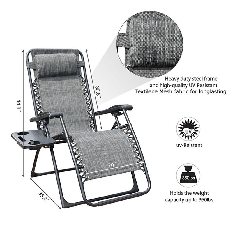 Wholesale Zero Gravity Chair Adjustable outdoor indoor folding recliner lounge chair for sleeping and sitting