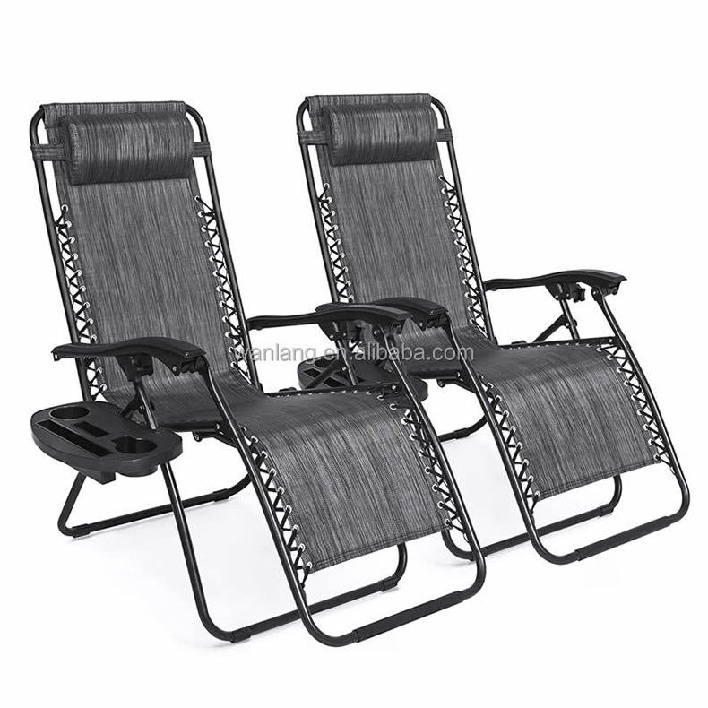 Zero Gravity Lounge Chairs Recliner Outdoor Beach Pool Garden Folding Chair