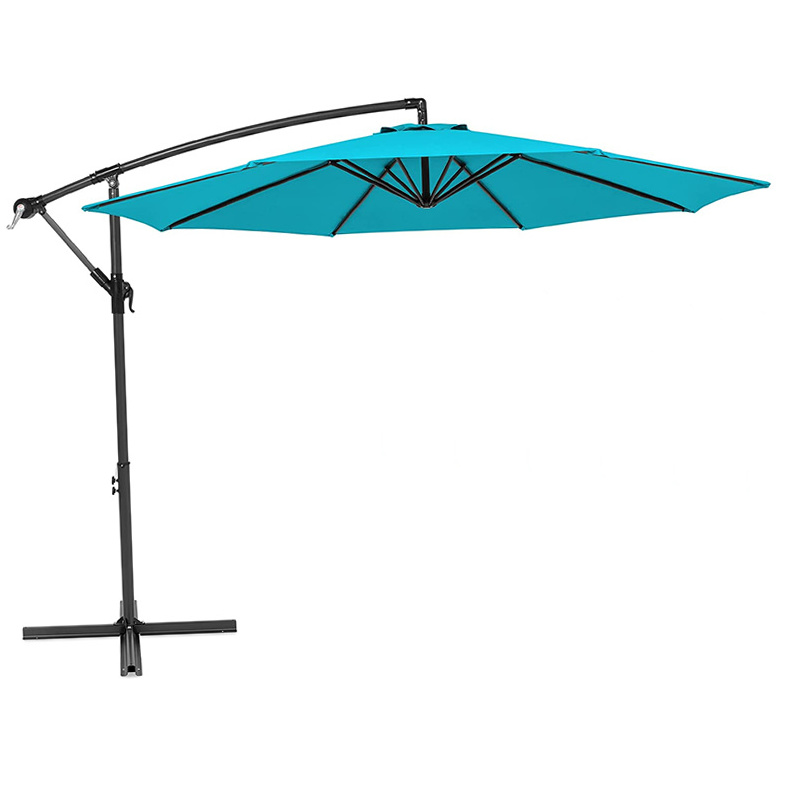 Popular Style Outdoor Patio Offest Umbrella Large Cantilever Adjustable Hanging Umbrella Patio Parasols for Cafe