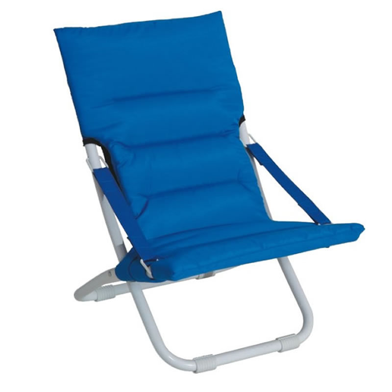 Outdoor  portable sponge padded folding sun lounge chair beach sling chairs