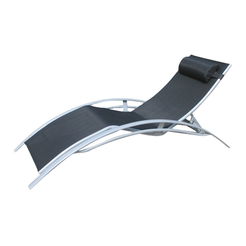 Outdoor Reclining Lounge Bed Swimming Poolside Chaise Chair Sun Beach Chair